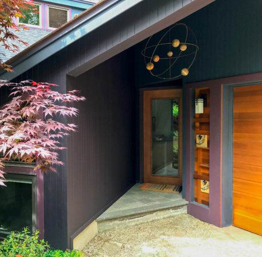 Natural Wood Stained Door in Lincoln MA