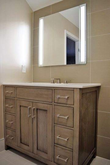 Bathroom Remodeling in Lincoln, MA - New Mirror and Vanity