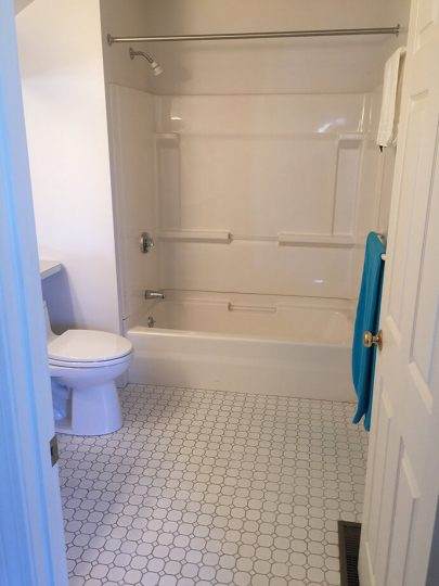 Bathroom Remodeling in Lincoln, MA - Old Shower and Tile Before