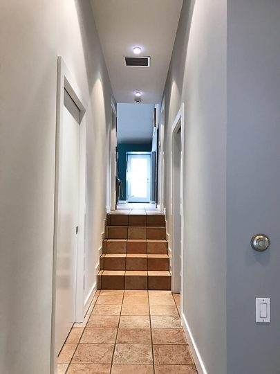 Interior Painting of Long Hallway in Weston, MA