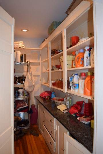 Kitchen Pantry Remodel Before in Brookline, MA
