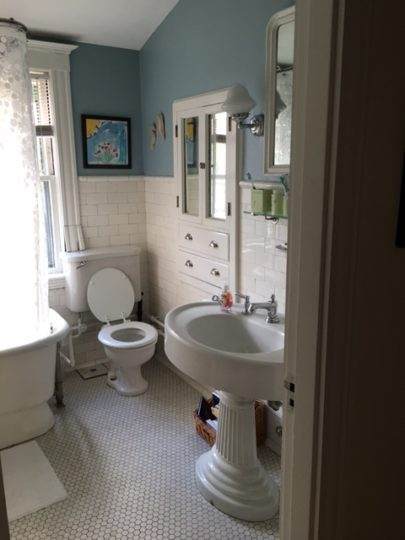 Bathroom remodel before renovation in Newton, MA