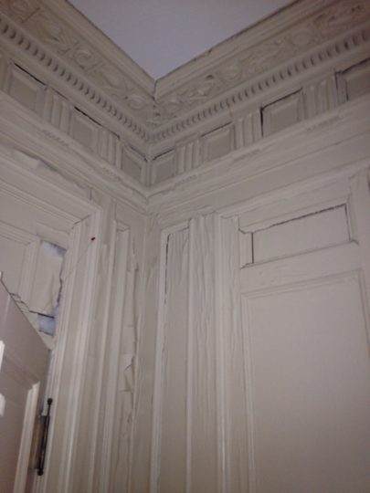 Interior Repairs Before in Chestnut Hill, MA