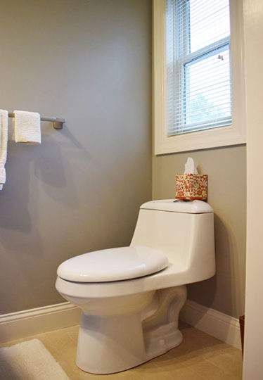Remodeled half bath in Watertown, Ma