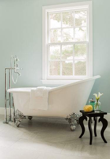 Cast iron tub in Dover, MA bathroom remodel
