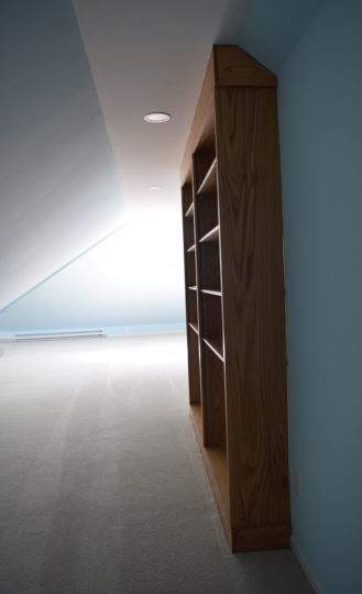 Custom built shelving in Sudbury, MA
