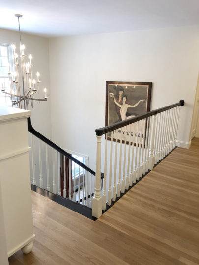 Interior Stairway Painting After in Acton, MA