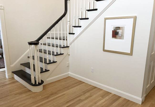 Interior Stairway Painting After in Acton, MA