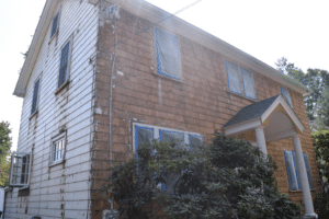 Smooth shingles after lead paint removal.