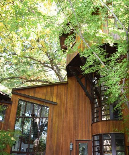 Natural Stained Wood Siding in Lincoln, MA