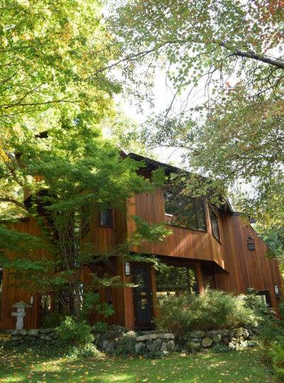 Natural Stained Wood Siding in Lincoln, MA