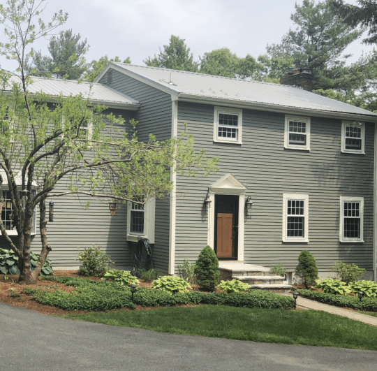 Sherwin Williams Attitude Gray Exterior Color Change in Concord, MA