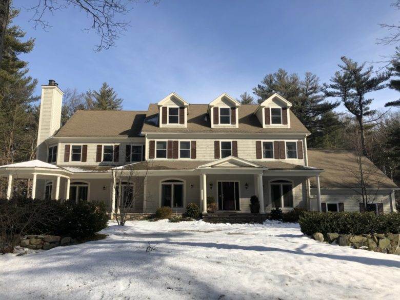 Exterior Painting Before in Weston MA