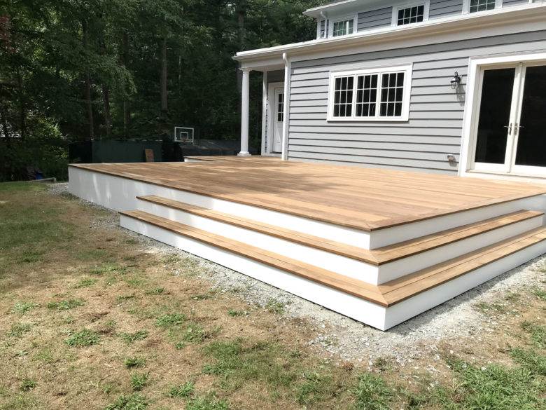 Beautiful new deck for the clients with easy access right from their back door