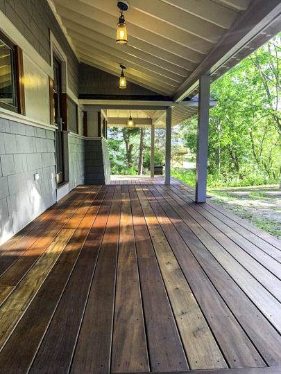 Tigerwood Wood Deck in Concord, MA