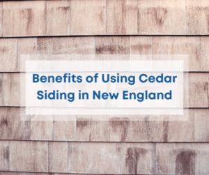 Benefits of Cedar Siding in Massachusetts