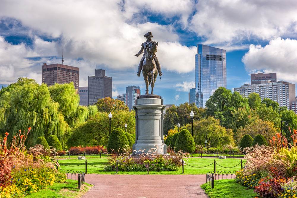 Downtown Boston Fall