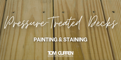Painting or Staining a Pressure-Treated Deck